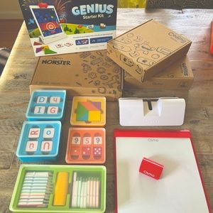 Osmo Genius Starter Kit plus Monster plus Coding games for iPad.